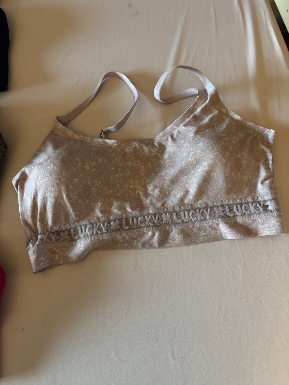 Puma sports bras 3 Pack size M in Navy, Gray, Pink, lavender is Lucky Brand L - Picture 3 of 6